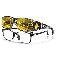 A13 Black Water Ink Frame/ Yellow Lens Night-vision Glasses