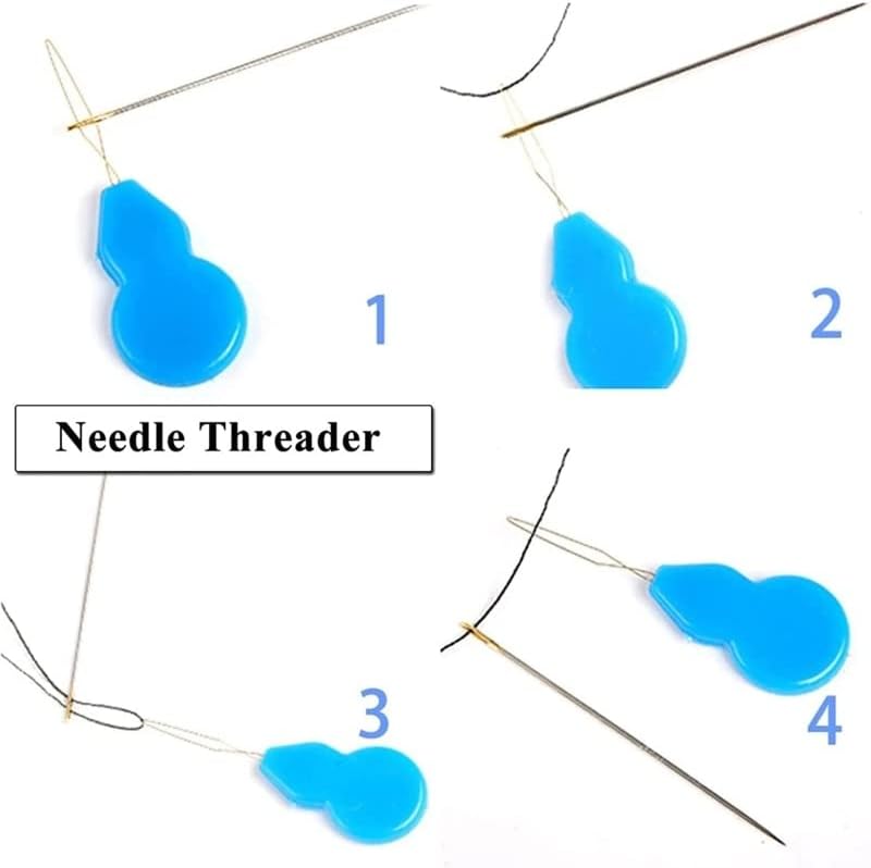 DIY Sewing Supplies Seniors Housewives Hand Sewing Automatic Threader with Assorted Needles Household Sewing Tools Set