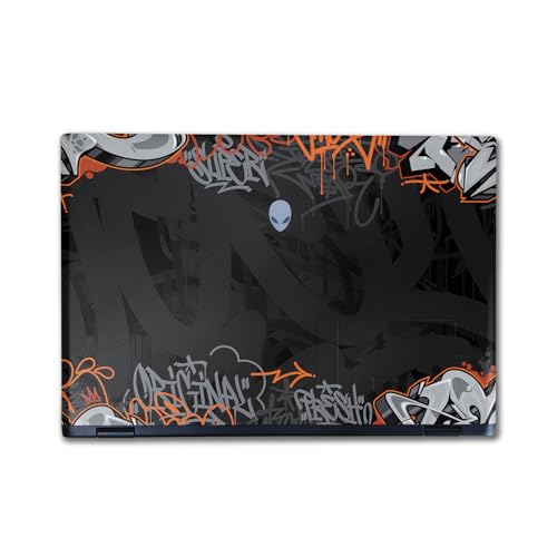 Image of Laptop Skin Compatible with Alienware M16 R2 (2024) - Orange Tag - Premium 3M Vinyl Protective Wrap Decal Cover - Easy to Apply | Crafted in The USA by MightySkins