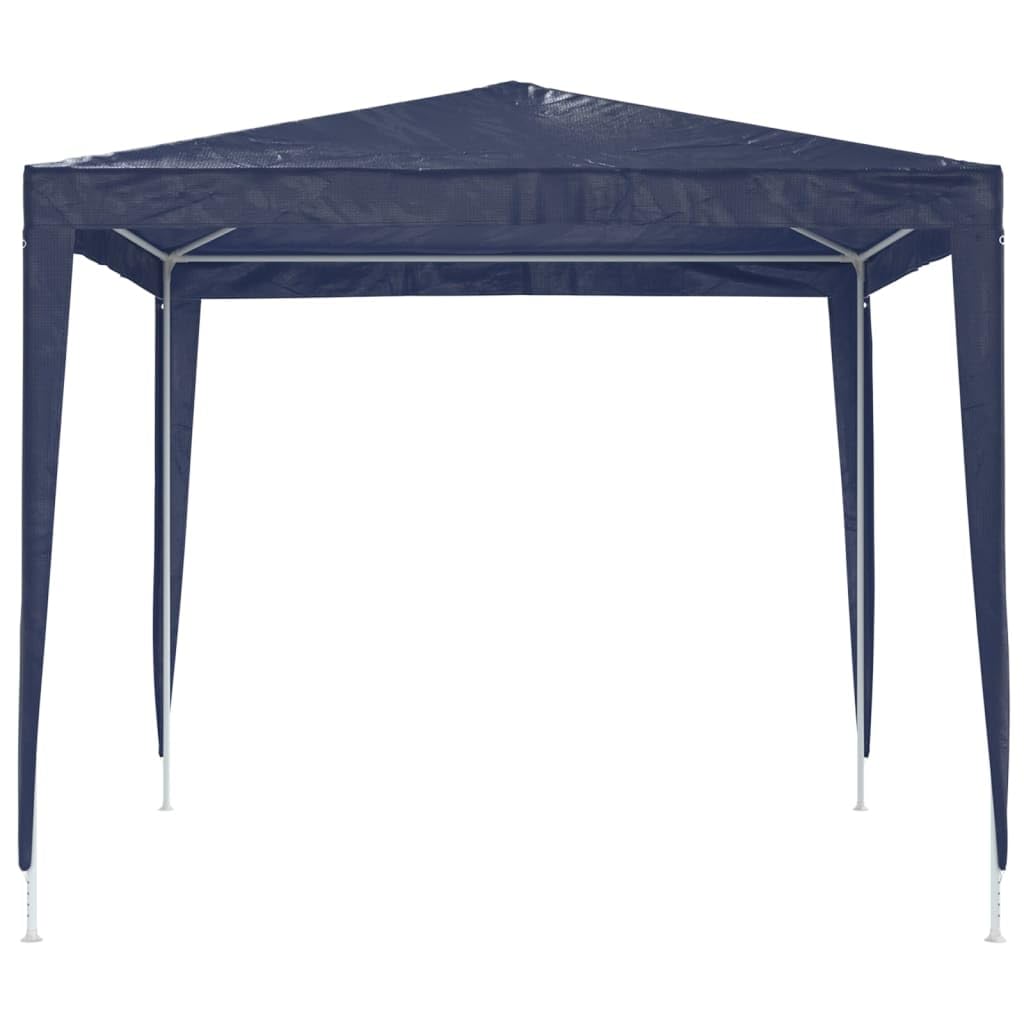 Gazebo per feste, 2,5 x 2,5 m, blu, gazebo da giardino in ferro e PE | Robusto gazebo da giardino per ore piacevoli in giardino o sulla terrazza durante feste ed eventi.