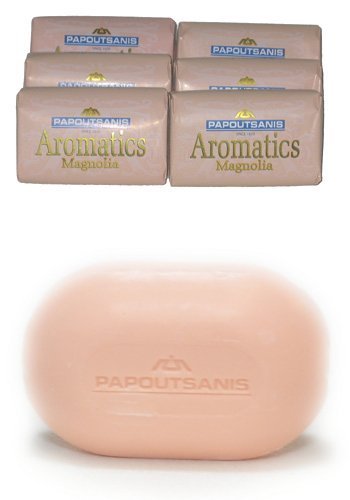 6-pack - Greek Soap - Aromatics - Magnolia - 125 Gr Bar