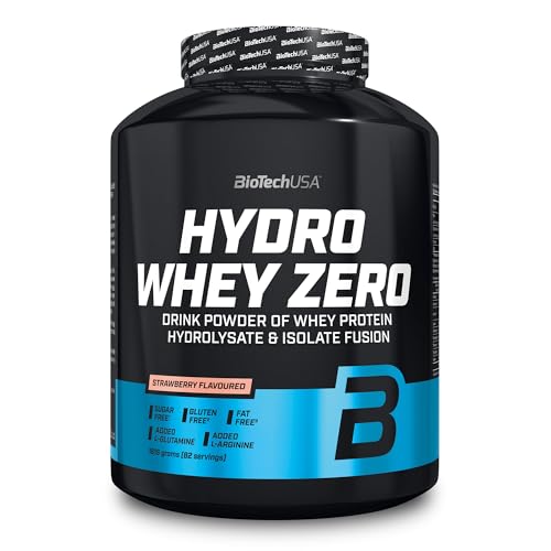 BioTechUSA Hydro Whey Zero | Sans gluten, sans sucre, sans graisse | 80% de protéines | Absorption rapide | Complexe de protéines de lactosérum, 1.816 kg,...
