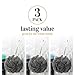 MainBasics Charcoal Infused Bath Shower Loofah Sponge Pouf Body Wash Scrubber (Set of 3)