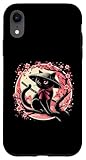custodia per iphone xr vintage black cat ninja giapponese retro luna gatto ninja lovers