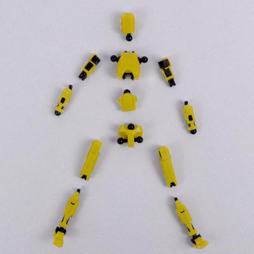 oyeftp Titan 13 Action Figure, Action Figures, Titan 13 Action Figure 3D Printed Robot Multi-Jointed Movable, Desktop Decorations for Game Lovers（Golden）