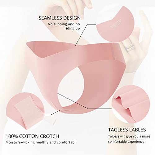 Cheeky Underwear for Women, Womens Underwear Seamless,Soft Bikinis Panties for Young Ladies 5 Pack3