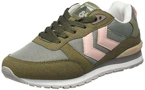 hummel Unisex Monaco 86 Sneaker, VETIVER/Dark Olive, 37 EU