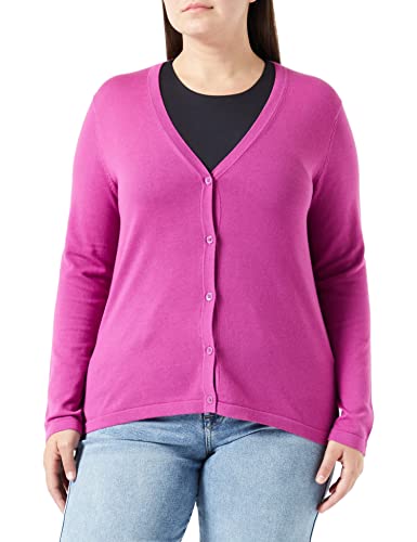 Gerry Weber Damen Cardigan aus nachhaltigem Material Langarm unifarben Orchid 38