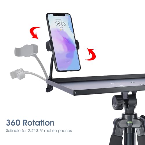Soporte de piso trípode ajustable para portátil y proyector miniatura 4