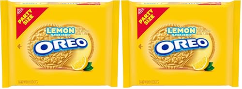 Image of OREO Lemon Creme Sandwich Cookies, Party Size, 26.7 oz (Pack of 2)