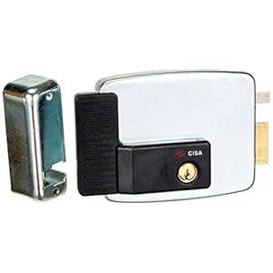 Cisa 11721601 Elettroserratura da applicare, 12 V, Zincato, Entrata 60, mano destra