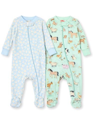 Image of TuddyBuddy Baby Girl's Cotton Printed Full Sleeves Sleepsuit /Footed Rompers for Baby Girl