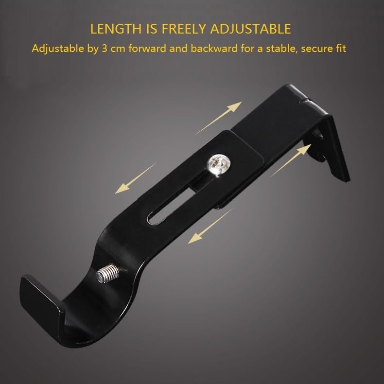 4 PEZZI Supporto per Bastone Tenda Regolabile e Robusto per Asta da 25mm
