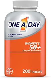 One A Day Women’s 50+ Healthy Advantage Multivitamins, Supplement with Vitamins A, C, E, B1, B2, B6, B12, Vitamin D and Calcium, 200 Count