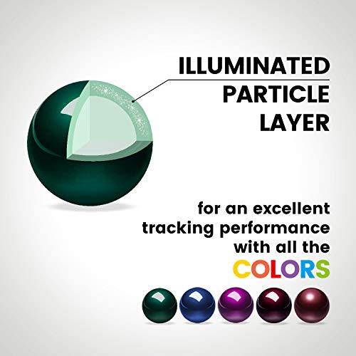 Image of Perixx Peripro-303GLG Trackball, 1.34 Inch Replacement Ball for Perimice and M570, Glossy Green