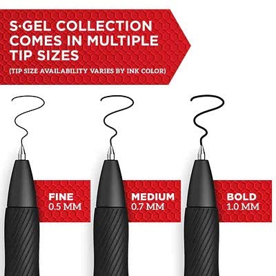 Sharpie S-Gel Retractable Gel Pens, Bold Point, Assorted Ink, 4/Pack (2116198) #TOP24
