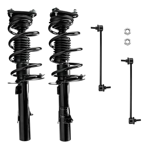 Image of PHILTOP Front Complete Strut Assembly Sway Bar link kits 172907 /172908 K750554 Fit for 2013-2018 Ford Focus Electric /S /SE /Titanium - Quick Fit Suspension Replacement