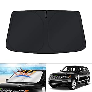 KUST Windshield Sun Shade for 2013-2019 2020 2021 Land Rover Range Rover (Not Fit Range Rover Sport) Accessories Window Sunshade Sun Visor Protector Foldable Block UV Rays