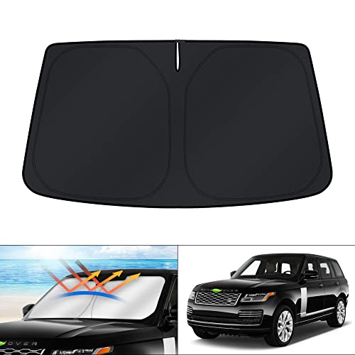KUST Windshield Sun Shade for 2013-2019 2020 2021 Land Rover Range Rover (Not Fit Range Rover Sport) Accessories Window Sunshade Sun Visor Protector Foldable Block UV Rays