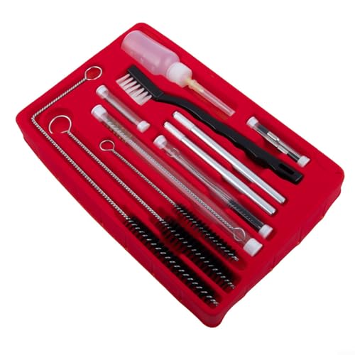 Vidonergy Kit d'outils de nettoyage pour aérographe 22 pièces pour pulvérisation, alimentation par gravité, HVLP, aspiration et ponctuel, kit de réparation avec brosses à double extrémité, plastique +