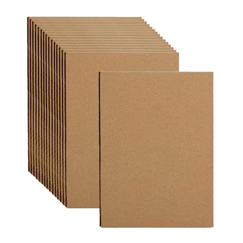 A3 A4 Hojas de Carton Corrugado Grueso,Cartón Ondulado Marrón Papel,Cardboard Rígido para Embalaje,Envío,Manualidades,Pintar,Cajitas(A4 20 Piezas)