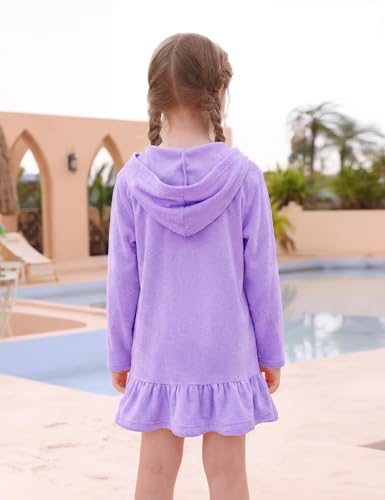 Image of Girls Swimsuits 3 Piece Bikini Bathing Suit Sets Cover-up Swimwear with Drawstring UPF 50+ Sun Protection