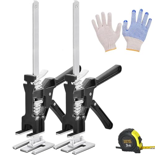 2 Pack Labor Saving Arm Jack Portable Hand Lifting Tool Multi-Function Height Adjustment Lifting Device Arm Tool Lift for Installing Furniture Doors & Windows Load-Bearing 560LB/254KG