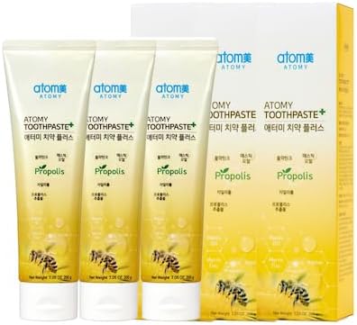 Low Fluoride Toothpaste with Propolis Extract 200g (7.05oz), 3 pcs