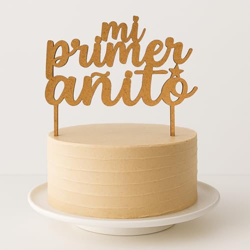 Topper tarta un año madera, decoración pastel primer cumpleaños niños, mi primera vuelta al sol, cake topper, topper one, mi primer añito