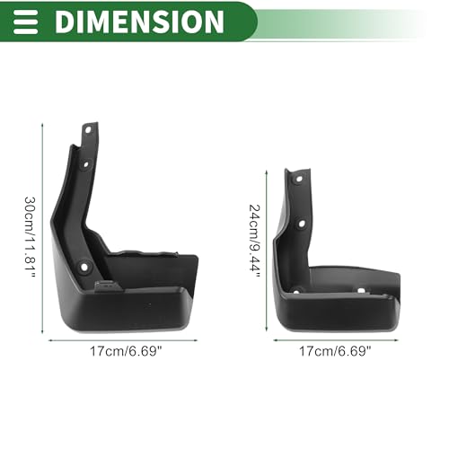 Image of Motoforti Mud Flaps Splash Guards Mud Guards for Honda Crider 2019-2021 W /Mount Accessories
