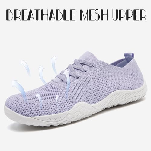 Image of Barefoot Shoes Women Tennis Gym Zero Drop Trail Minimalist Sneakers | Zero Drop 丨Minimalist丨Lightweight Material丨Breathable Mesh丨Non-Slip丨Machine Washable