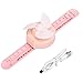 Nunafey Ventilatore Elettrico Portatile Orologio Mini Ventilatore USB Estivo Innovativo e Carino con Funzionamento a Batteria(Pink)