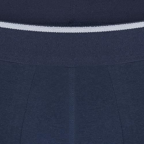 Men's Boxer Briefs in Premium Cotton, 3 Pack, Blue and Black Colors. Comfortable, Soft and Breathable.4