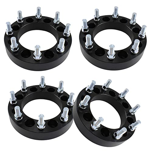 4pc 1.50" 8x6.5 to 8x170 Wheel Spacers Adapters fits Ford F250 F350 Super Duty Excursion Truck 14x1.5 Studs