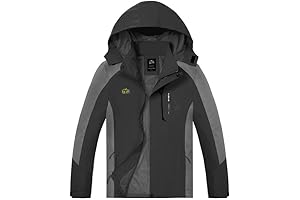 OTU Mens Lightweight Waterproof Hooded Rain Jacket