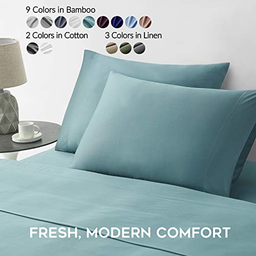YnM 100 Percent Bamboo Pillowcase 2 Pack, Standard/Double(50cmx70cm), Green, 50cm*70cm - Image 4