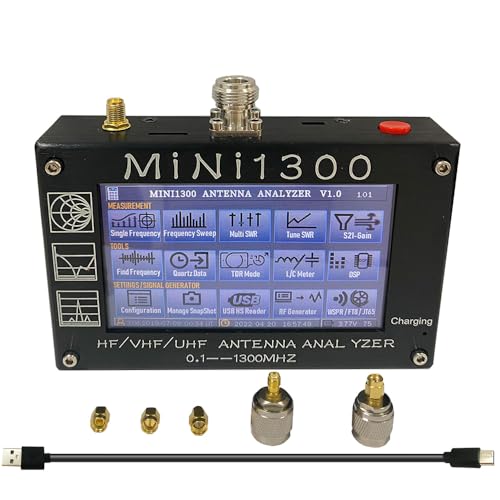 Mini1300 Antenna Analyzer 0.1-1300MHz Vector Network Analyzer with 4.3