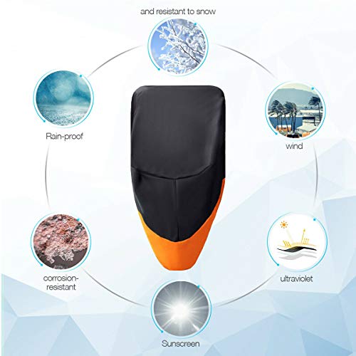 Wrypun Motorcycle Cover Waterproof For Harley Davidson Street Glide Touring Xxxl Orange #TOP1
