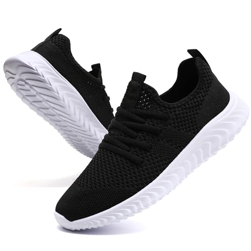 Image of running shoes women tennis sneakers slip on walking gym non slip shoes | work workout athletic casual jogging shoe