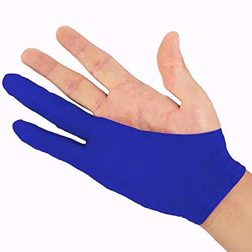 Guante para tablet gráfica de 2 dedos, guante artístico de licra para tablet gráfica, caja de luz y tablero de trazado