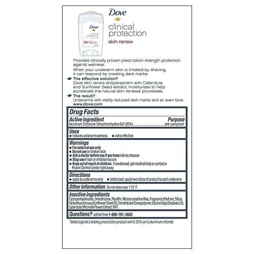 Dove Clinical Protection Antitranspirante y Desodorante 1.7 oz x3 miniatura 2