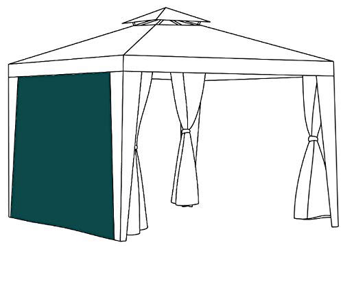 Gardenista Replacement Gazebo Curtain | Weather-Resistant Windproof Outdoor Curtain | Blackout Pergola Shade | Durable, Green