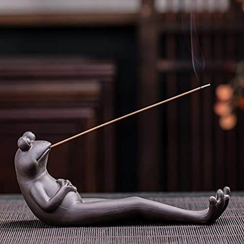 Heallily - Incenso in ceramica antica, rana