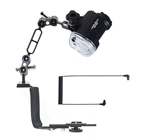 Sea & Sea YS-01 - Mounted on a Ocean Tray Light Set