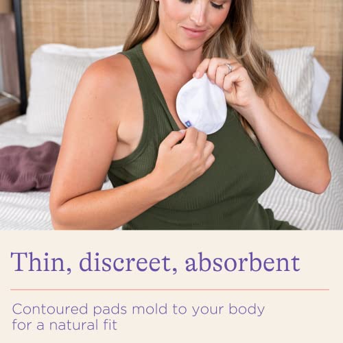 Lansinoh Washable Nursing Pads | Teardrop Contoured Bamboo Viscose Pad | Reusable Breast Pads For Every Day And Night Use For Breastfeeding Mums,Pack Of 4 #TOP1