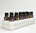 Shades of Stone Luxurious Essential Oils Holder Carrying Case - Storage and Display Box for 12, 15ml Bottles - Free Matching Tray - 100% Onyx Stone (White Cloud)