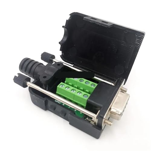 Conector DB9 serial RS232 macho y hembra con terminales de señales de 9 pines sin soldadura
