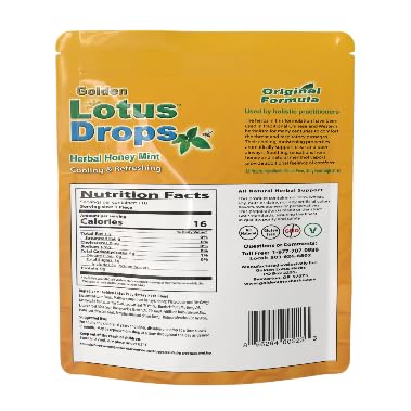 Miniatura 2 de Golden Lotus Drops Original Formula. Pastilla calmante de hierbas de miel y menta (0.5 kilo)
