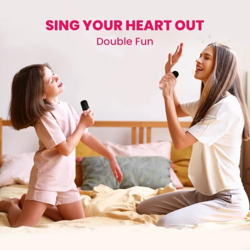 Image of Mini Bluetooth Karaoke Machine - Portable Speaker with Microphone & LED Lights, Kids and Baby Music Singing Toy for Boys & Girls