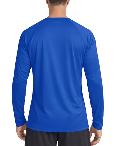 Image of Boladeci Men's UPF 50+ Sun Protection UV SPF Shirts Long Sleeve Lightweight Quick Dry Swim T-Shirts Rash Guard